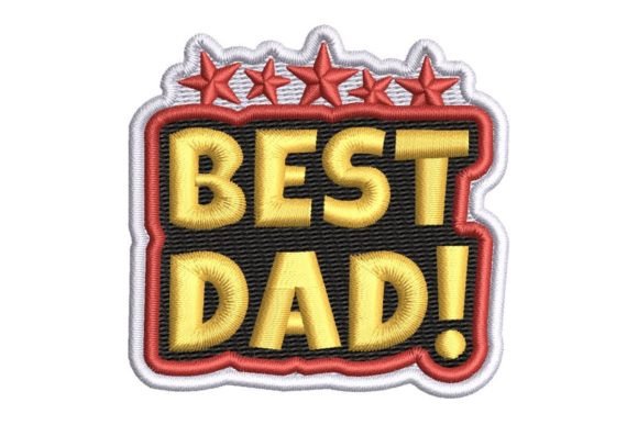 Best Dad with Stars