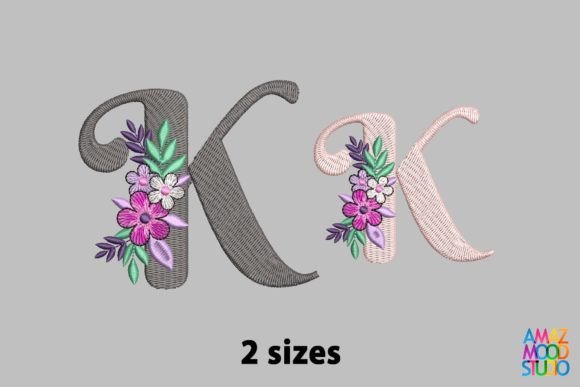 Letter K Floral Monogram Review