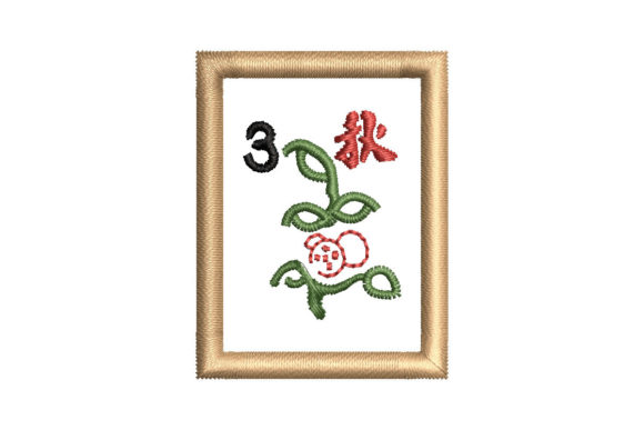 Mahjong Seasons Tile Autumn