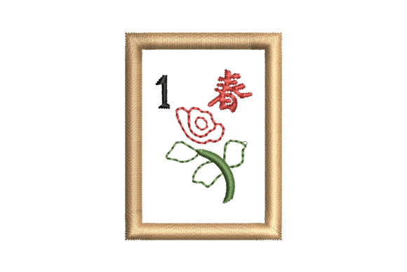 Mahjong Seasons Tile Spring