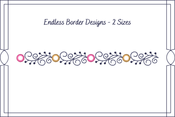 Pillow Border Embroidery Design