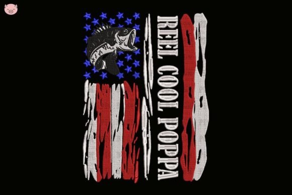 Reel Cool Poppa Embroidery