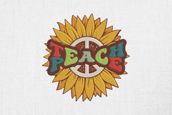 Teach Peace Sunflower Teaching Hippie
